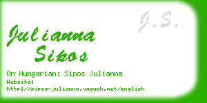 julianna sipos business card